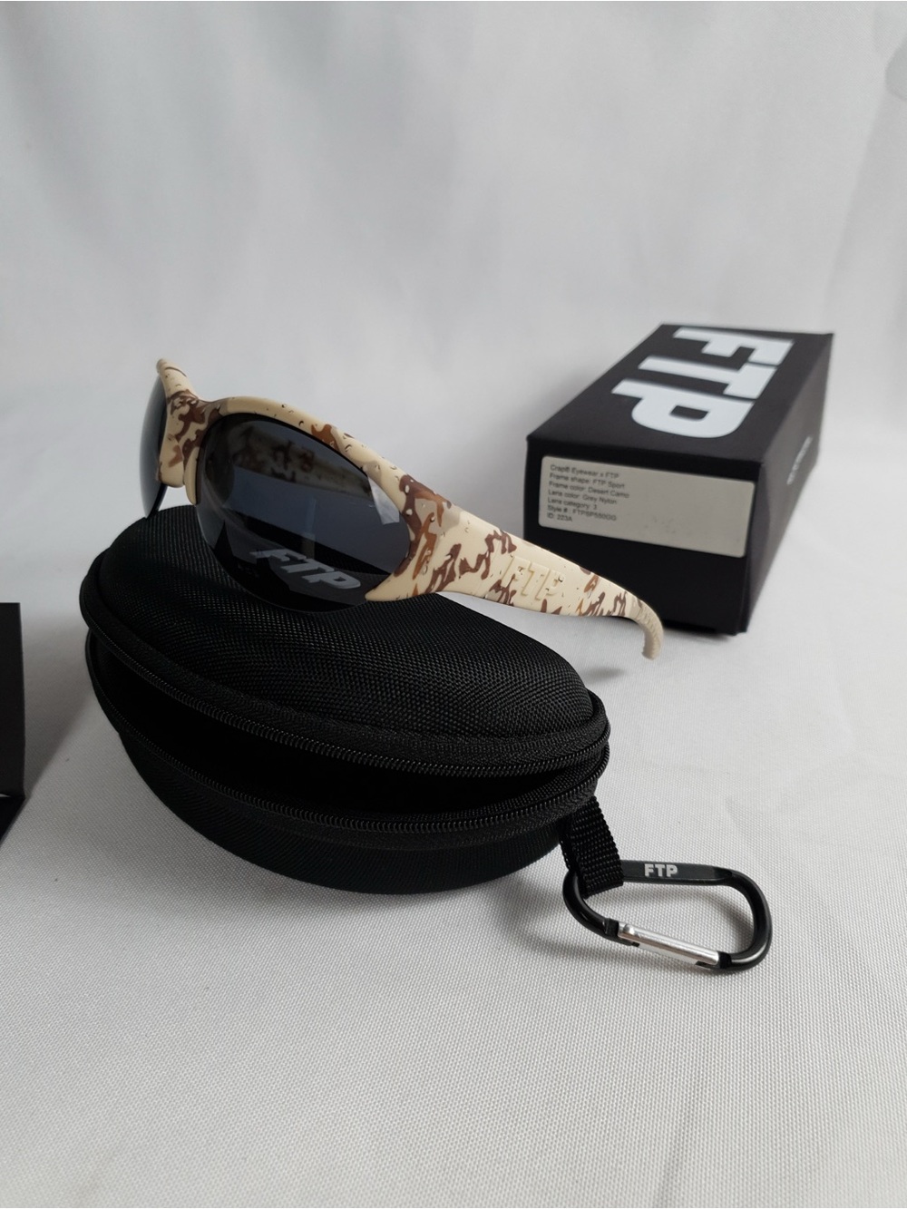 FTP x Crap Eyewear Desert Camo Athletic Sport Running Sunglasses New OG ALL
